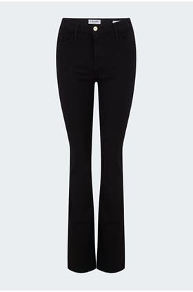 Jean noir bootcut top