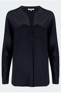 band collar blouse in coastal