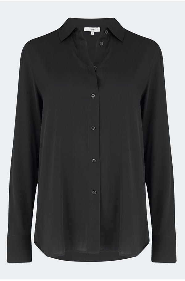 slim fitted shirt in black