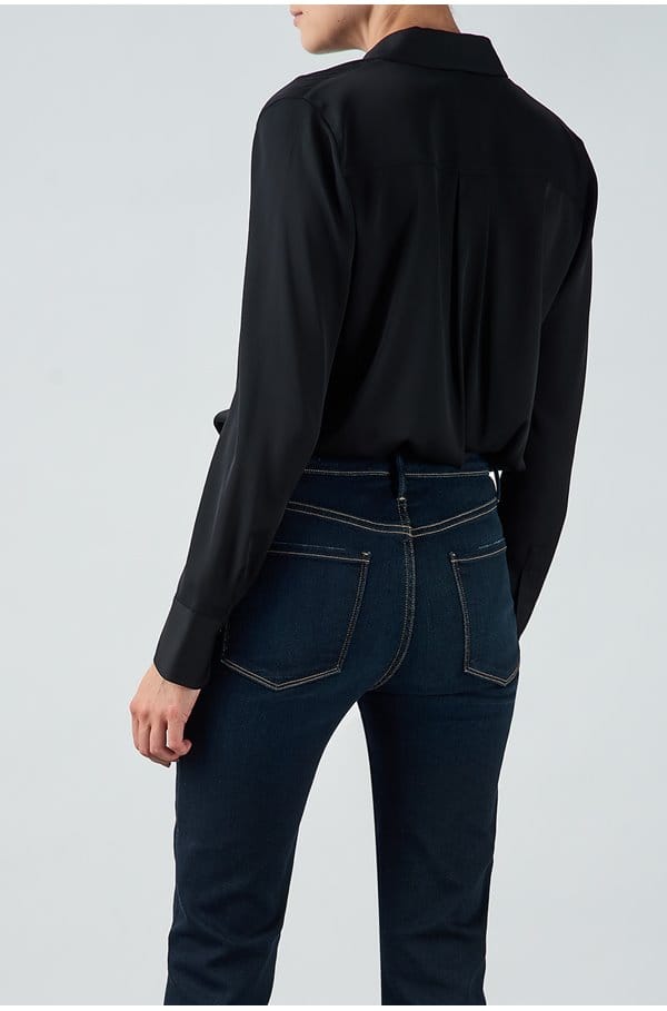 slim fitted shirt in black