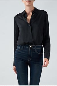 slim fitted shirt in black