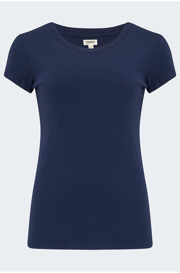 cori scoop tee in navy