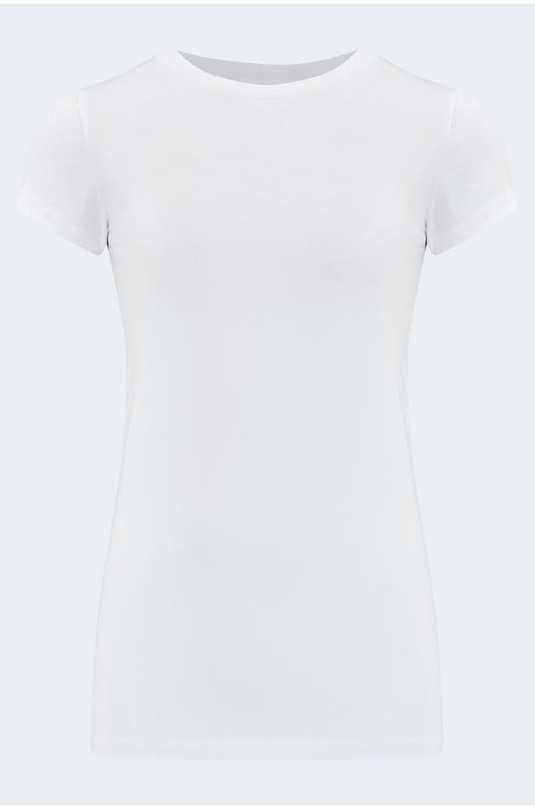 ressie crew tee in white