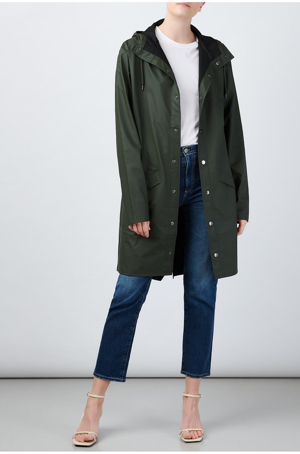 Rains long rain best sale jacket