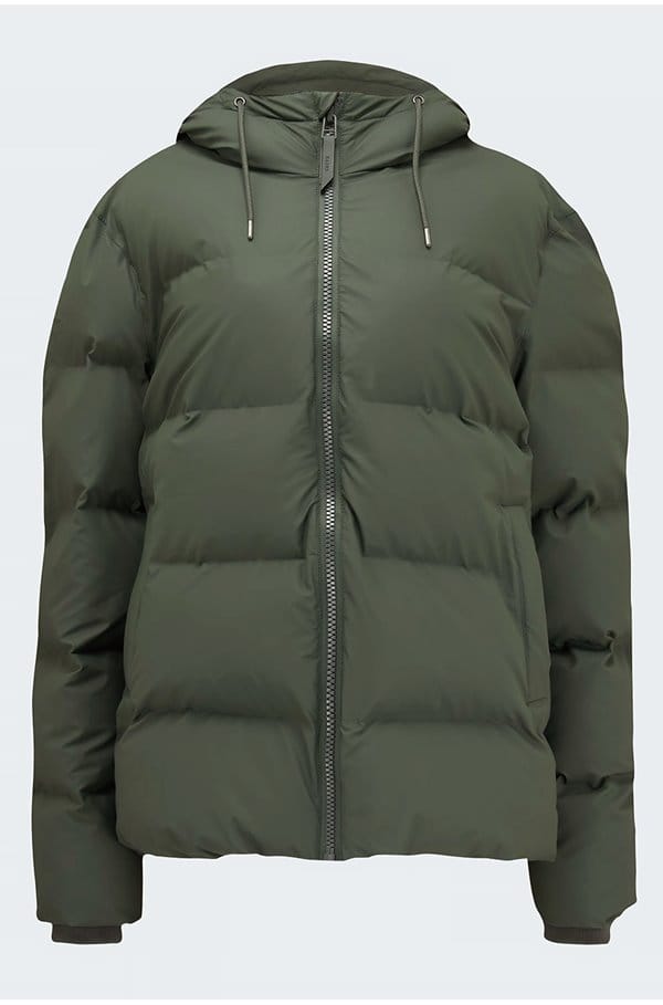 puffer jacket in green