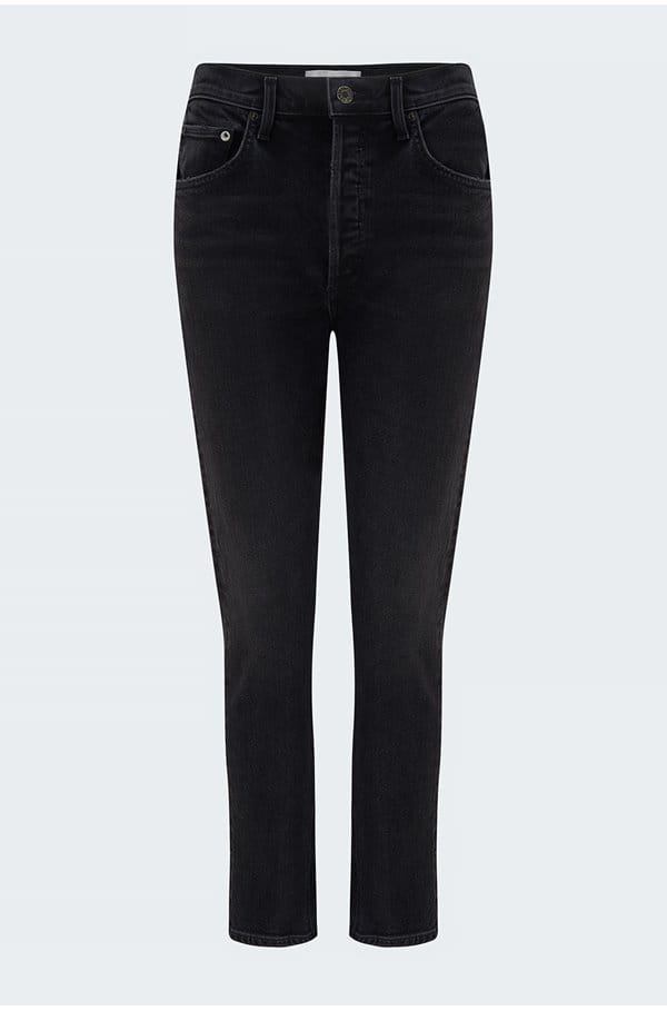 riley straight cropped jean in panoramic