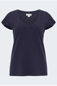 katie scoop neck tee in ink