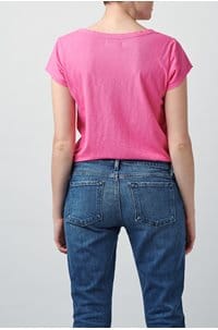 katie scoop neck tee in pop