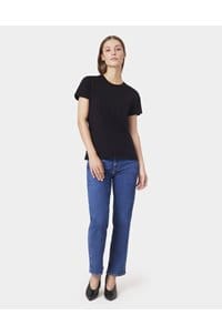 organic tee shirt in deep black