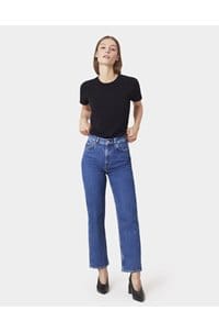 organic tee shirt in deep black