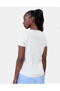organic tee shirt in optical white