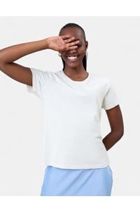 organic tee shirt in optical white