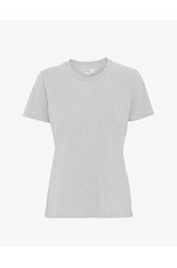 organic tee shirt in snow melange