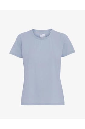 Organic Tee Shirt in Powder Blue