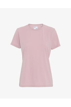 Organic Tee Shirt in Faded Pink