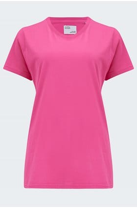 Organic Tee Shirt in Bubblegum Pink