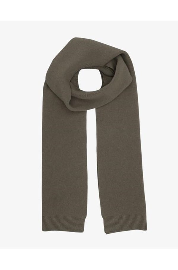 merino wool scarf in dusty olive