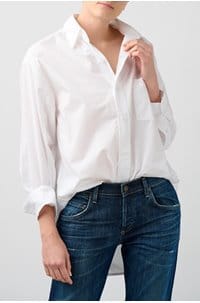 kayla shirt in optic white