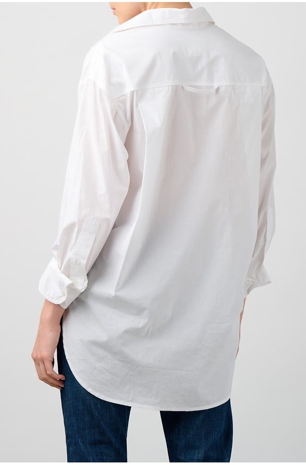 kayla shirt in optic white