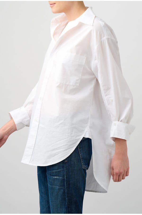 kayla shirt in optic white