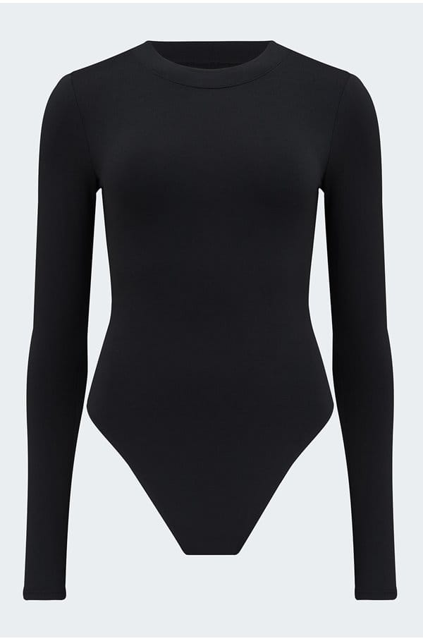 crew neck body in black 001