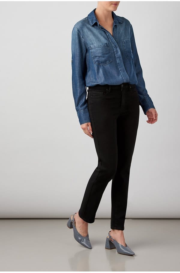 cindy straight jean in black shadow