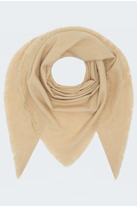 triangle scarf in ecru