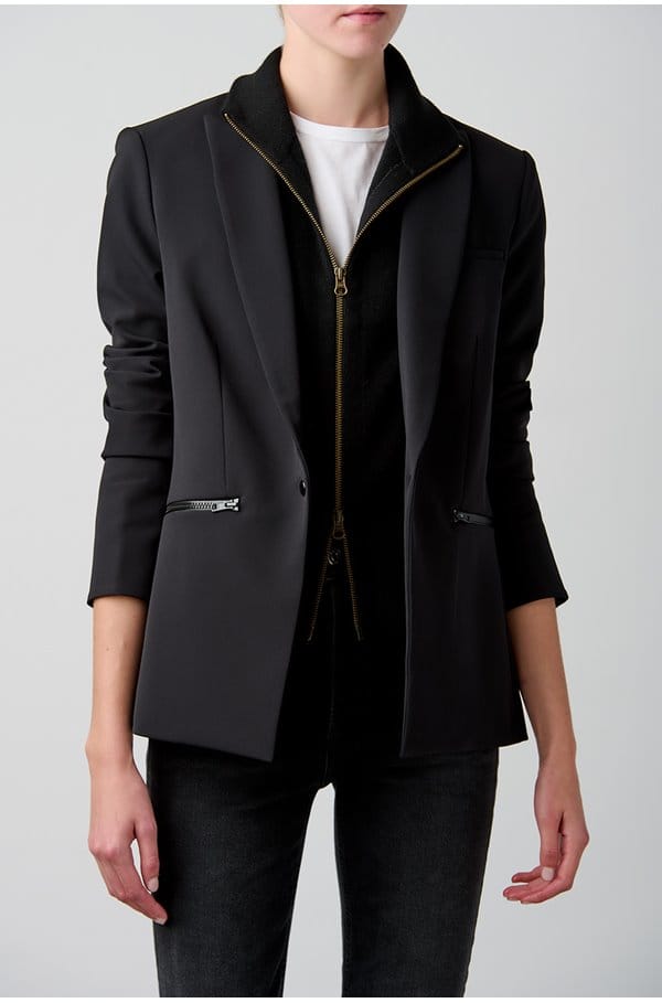 uptown dickey jacket insert in black