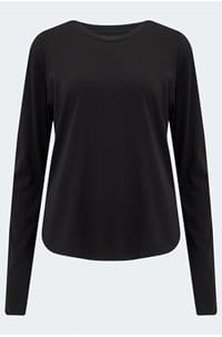 daniela long sleeve tee in black 
