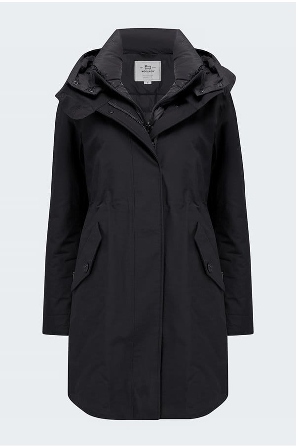 long military parka 3in1 in black