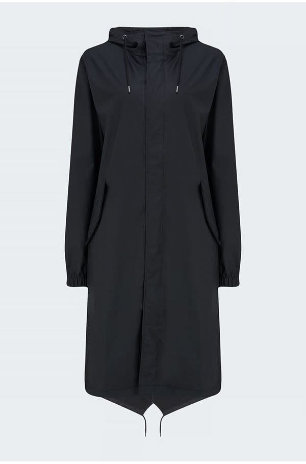 fishtail parka in black