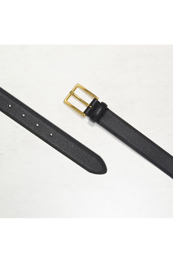 square buckle belt in black