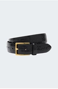 snake belt in black