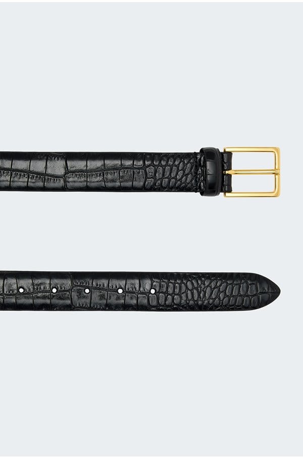 snake belt in black