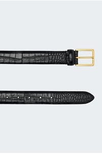 snake belt in black