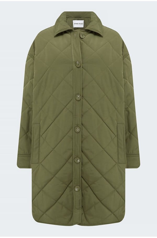 ronja quilt jacket in army green