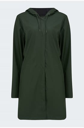 a-line jacket in green