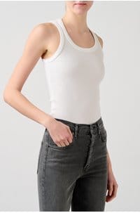 poppy tank in white