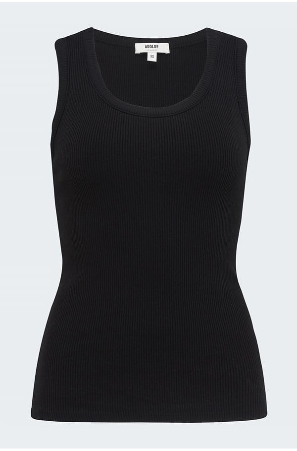 poppy tank in black