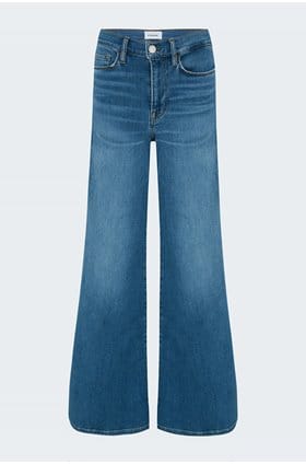 le palazzo wide leg in blue fade