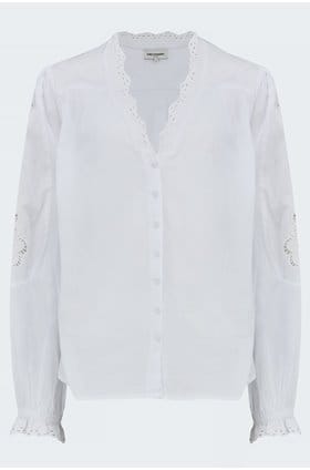 charles blouse in white