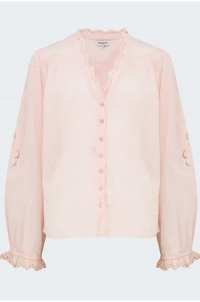 charles blouse in dusty rose