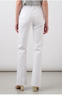high rise laurel canyon bootcut jean in crisp white
