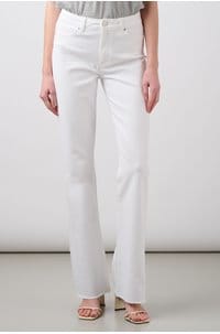high rise laurel canyon bootcut jean in crisp white