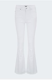 high rise laurel canyon bootcut jean in crisp white