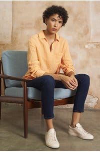 ellis shirt in papaya