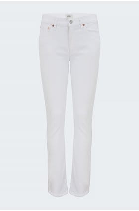 skyla mid rise straight jean in coconut