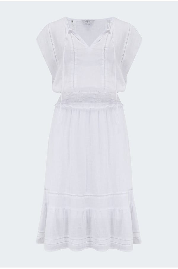 ashlyn dress in white lace detail