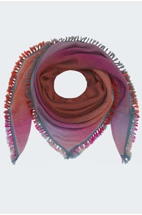 horizon scarf in orange greige