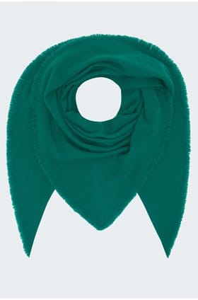 triangle scarf in green
